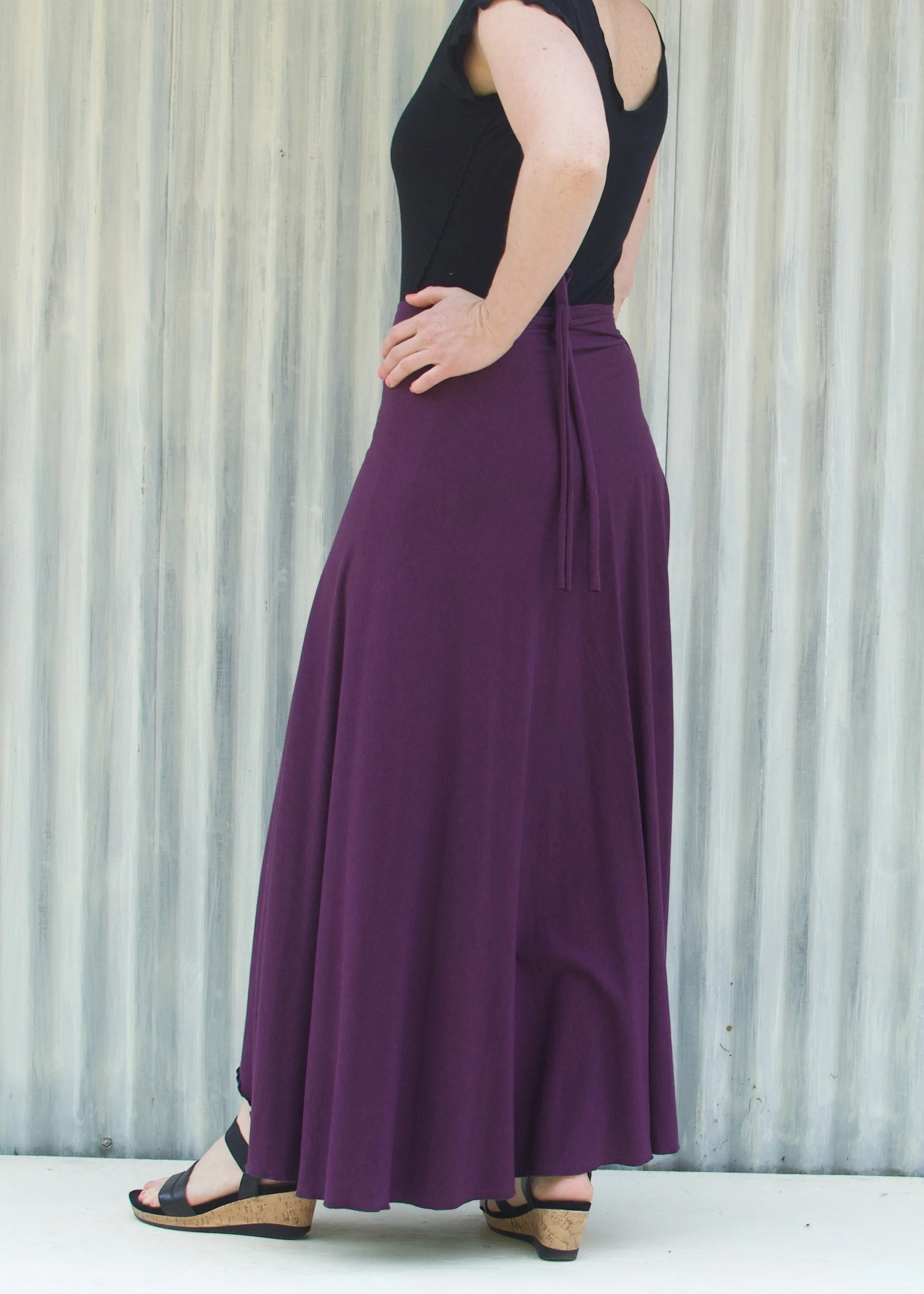 Amethyst Iris Wrap Skirt