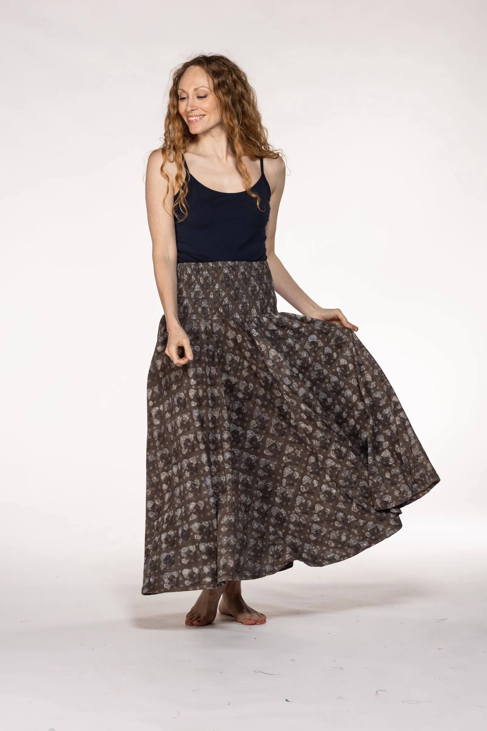 Asman Skirts Hand Block Printed Bamboo- SS24