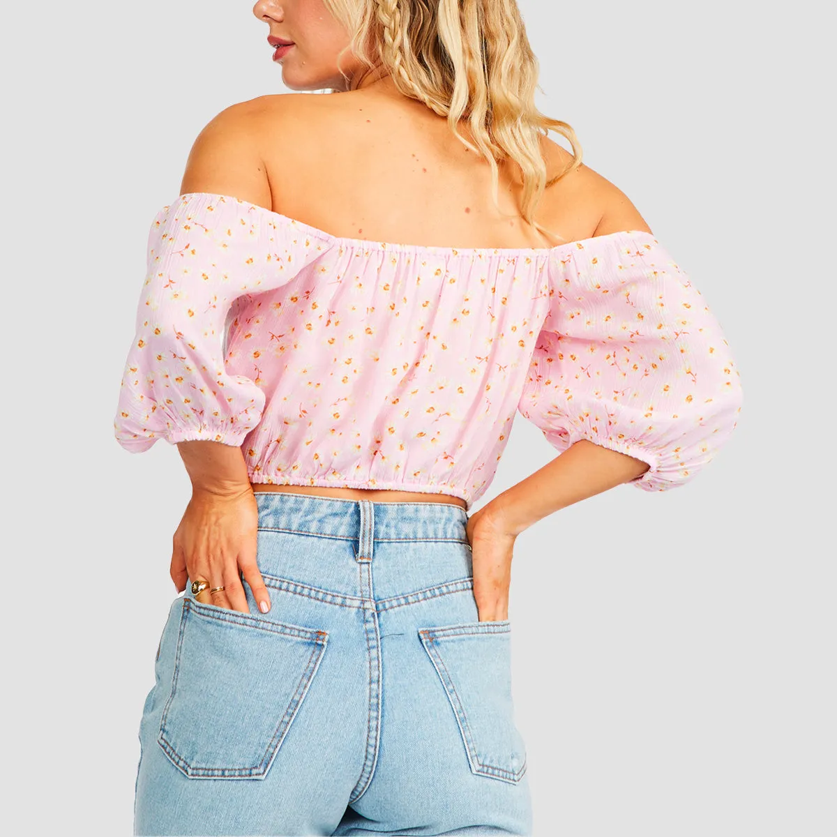 Billabong Sun City Crop Top Pink Lady - Womens