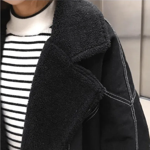 Black Shearling Sherpa Jacket