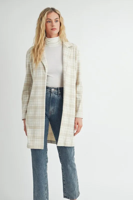 Brooklyn Beige Stretch Knit Jacket