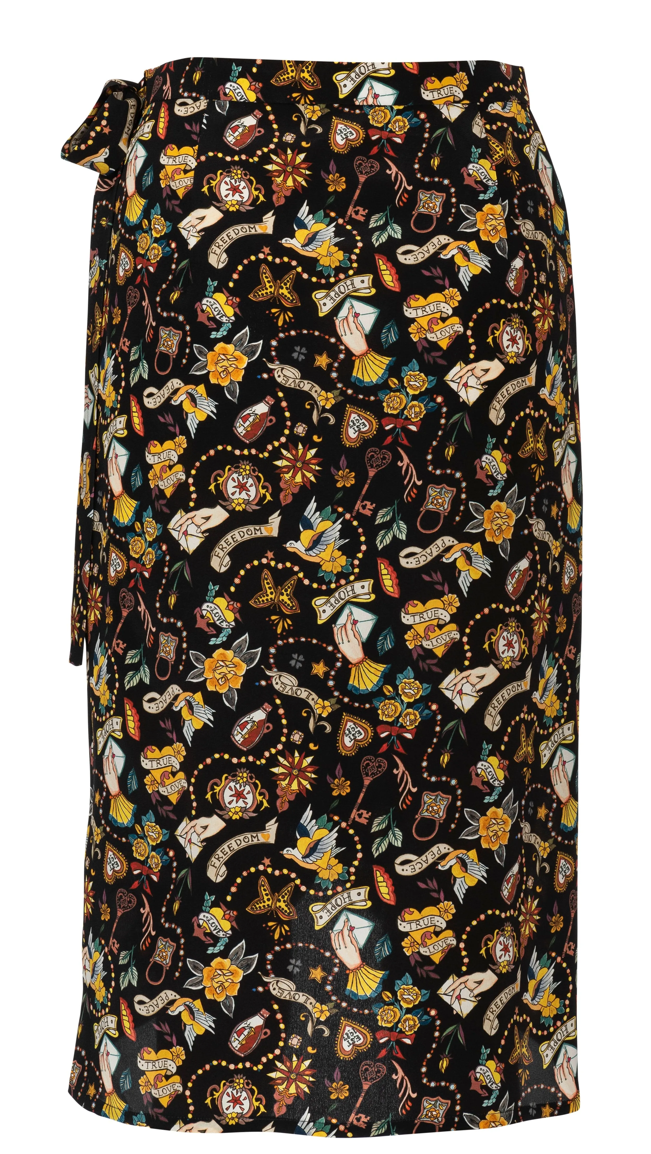 Burda Pattern 6200  Wrap Skirt with Waistband and Tie