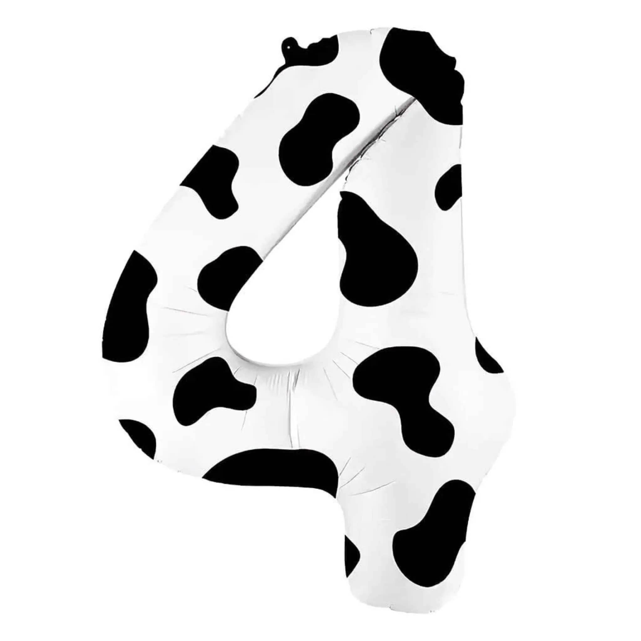 Cow Print Number Balloons | Black and White Cow Print | 36 INCH