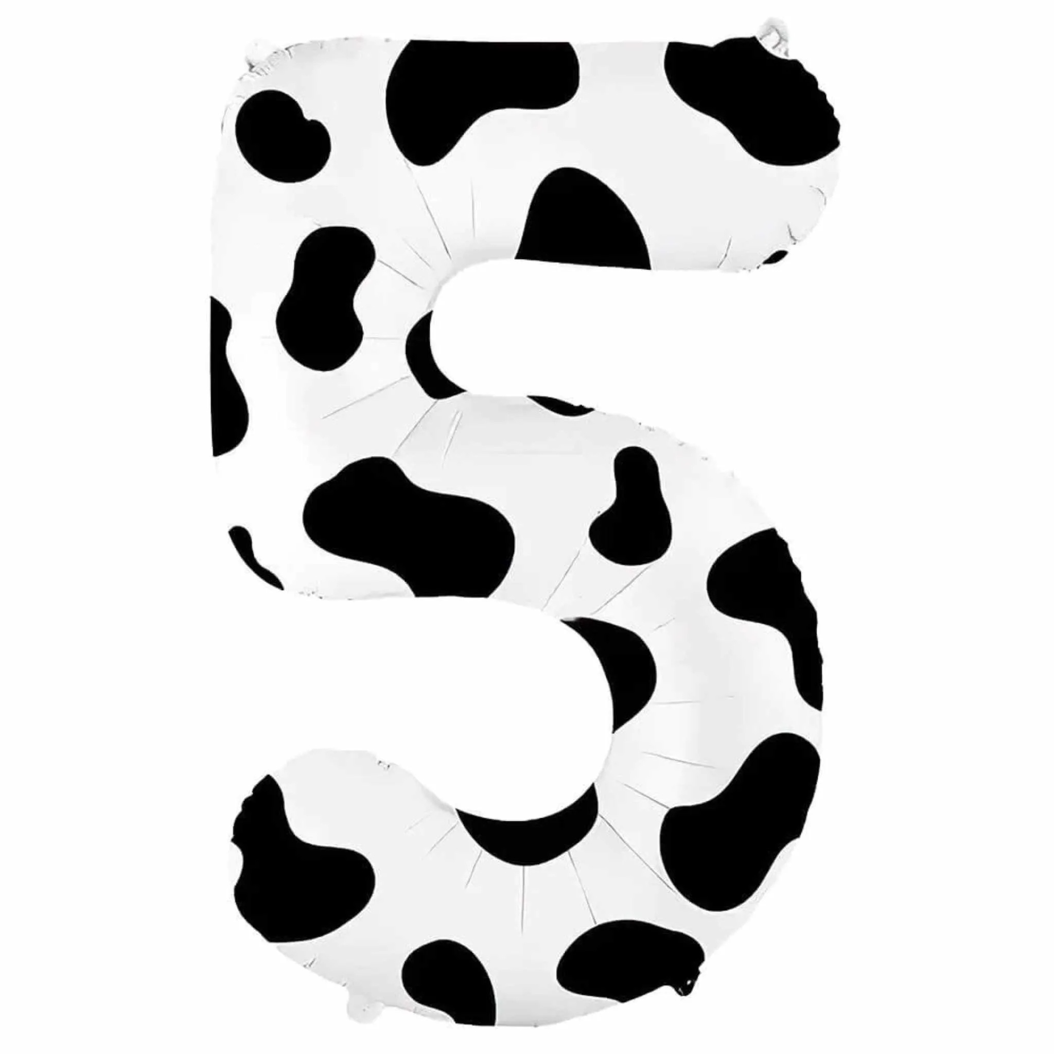 Cow Print Number Balloons | Black and White Cow Print | 36 INCH