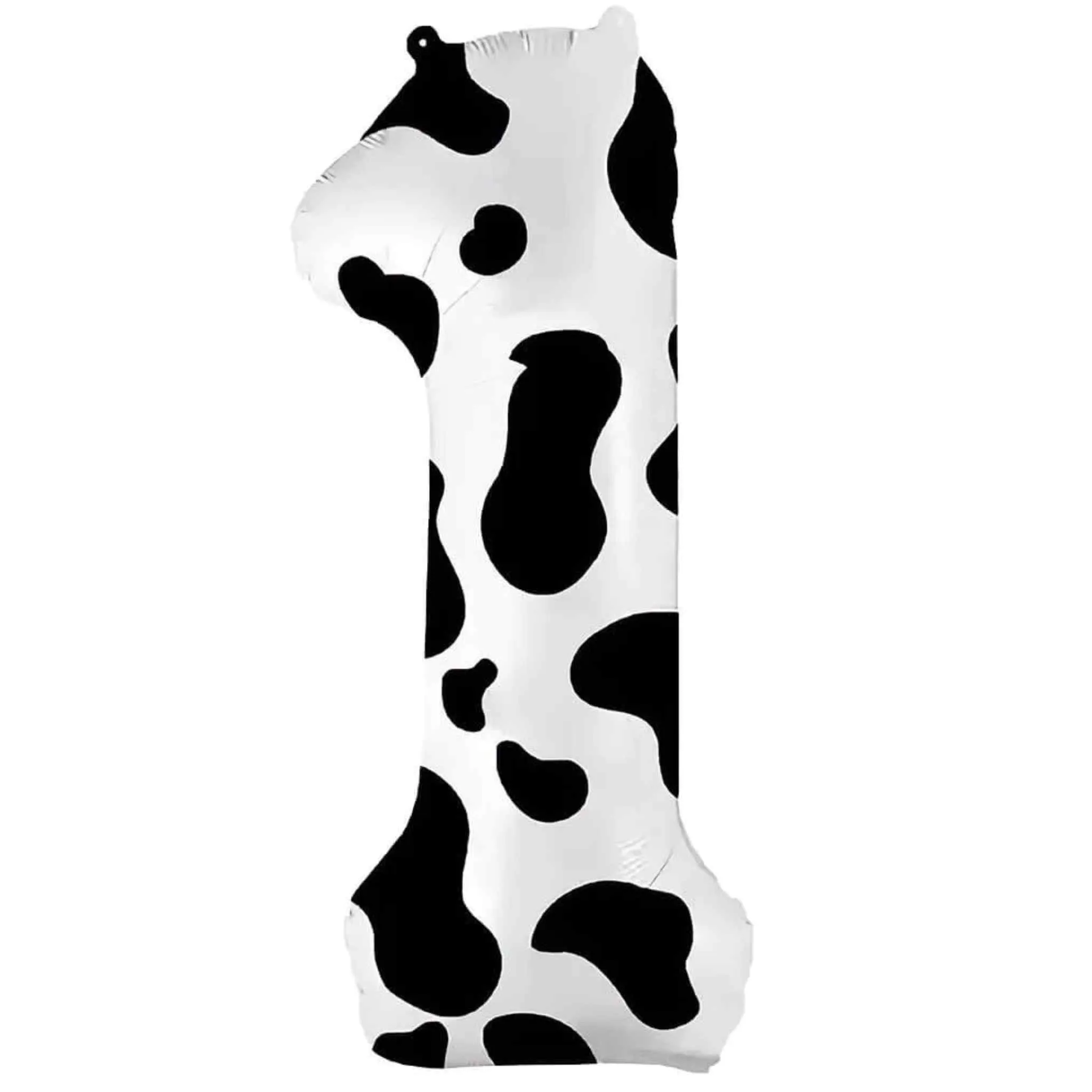 Cow Print Number Balloons | Black and White Cow Print | 36 INCH