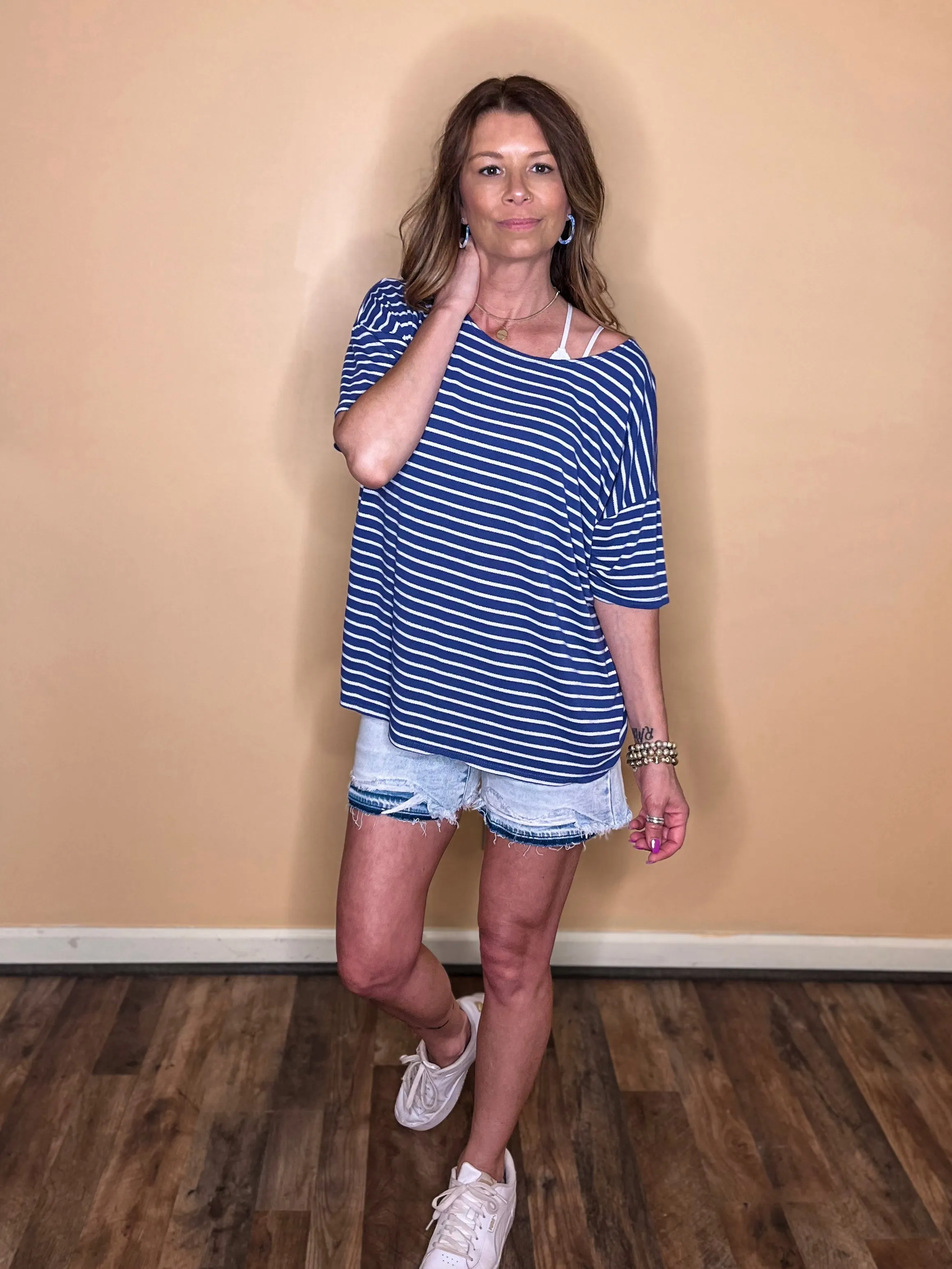 Earn Your Stripes Short Sleeve Top