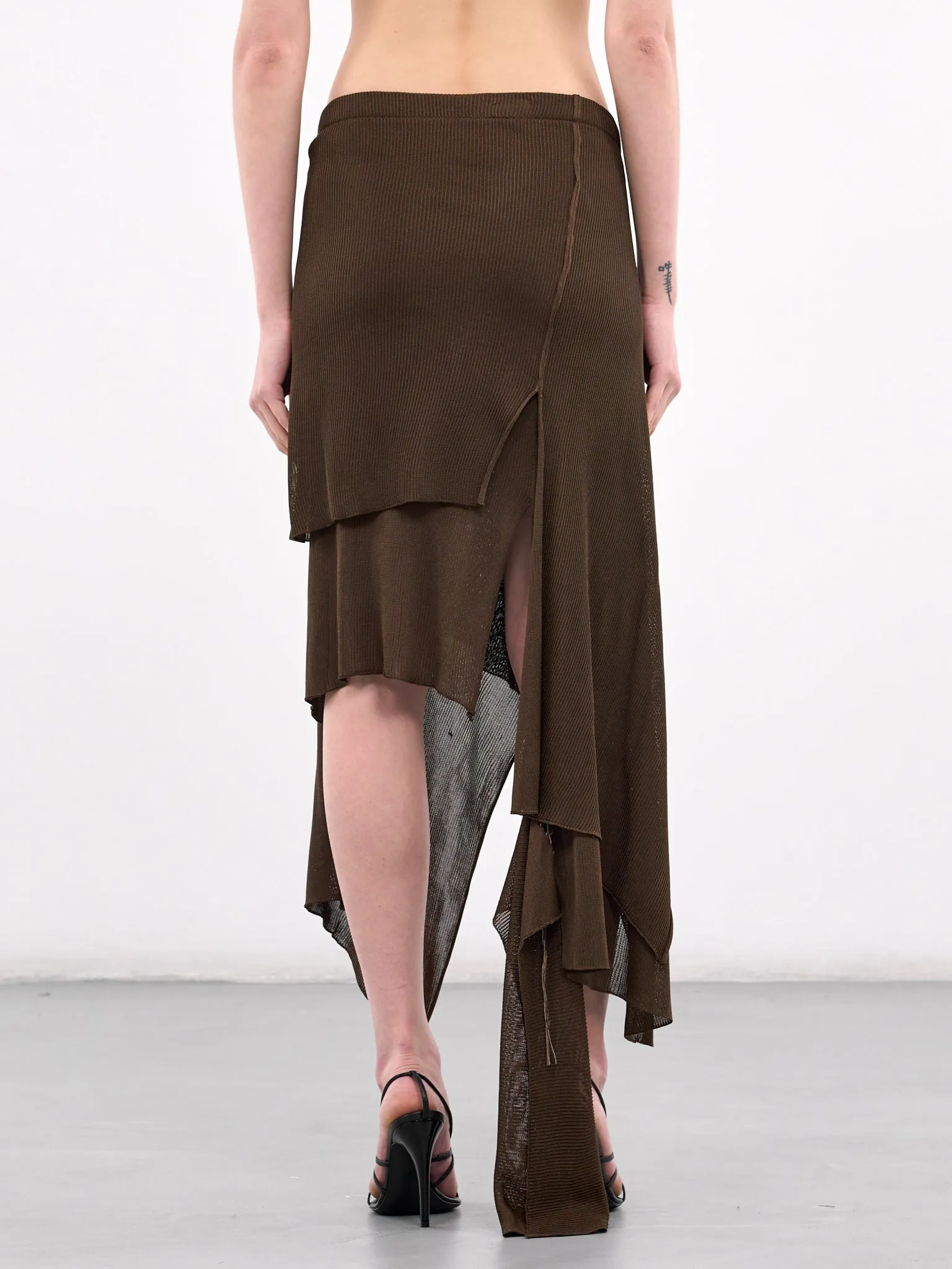 Elizabeth Wrap Skirt (ELIZABETH-BROWN)