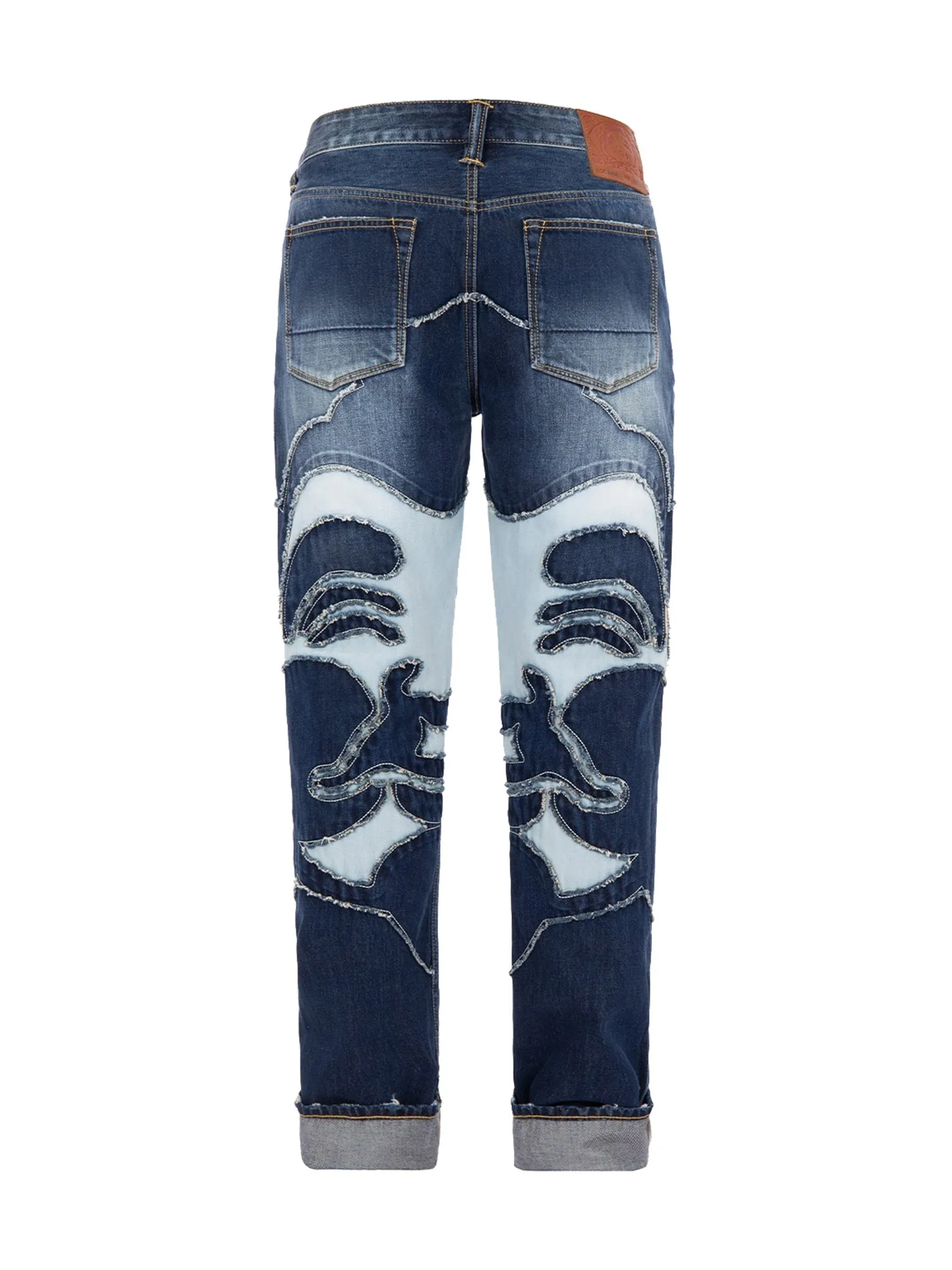 Godhead Patched Slim-Fit Jeans #2010