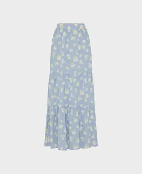 Holt Floral Printed Viscose Wrap Skirt