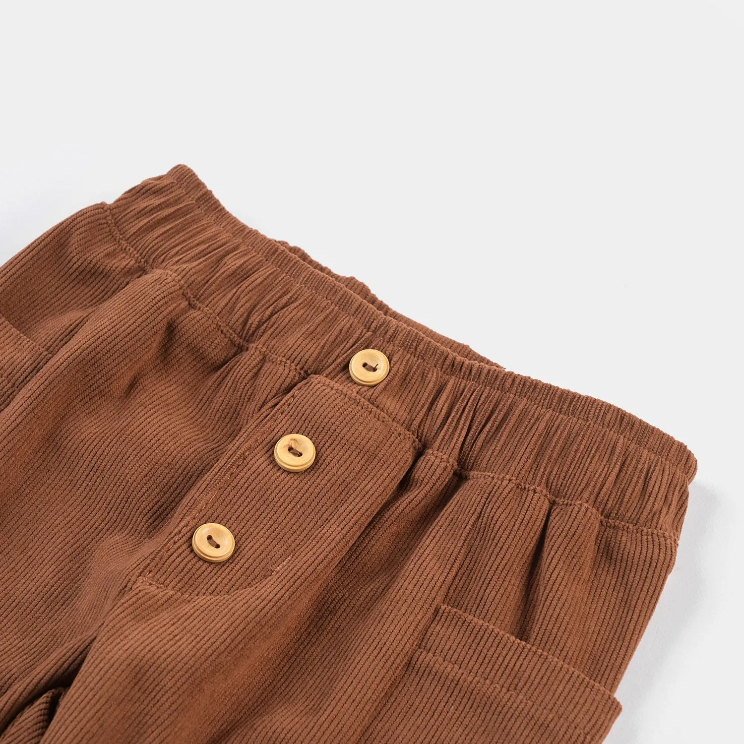 Infant Boys Corduroy Pant Good Times Ahead-Rust