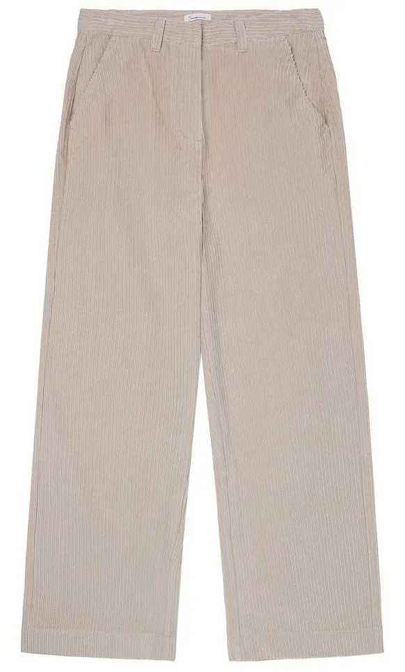 KCA 2070055 Posey wide high-rise irregular corduroy pants 1228 light feather grey women