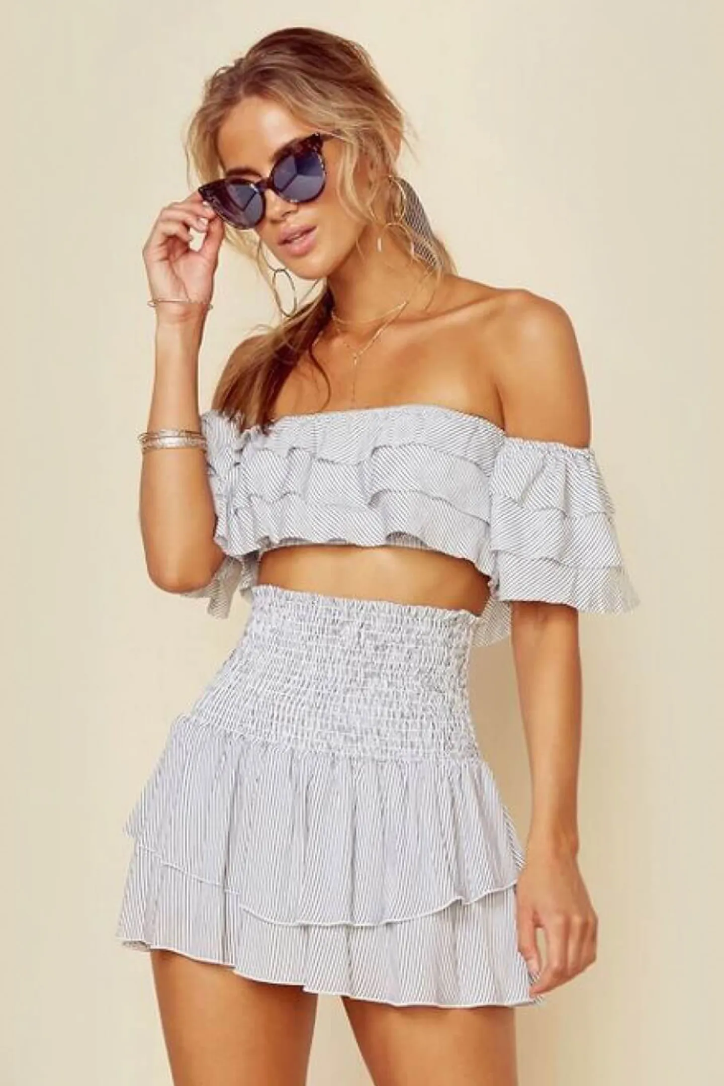 Lola Off The Shoulder Crop Top