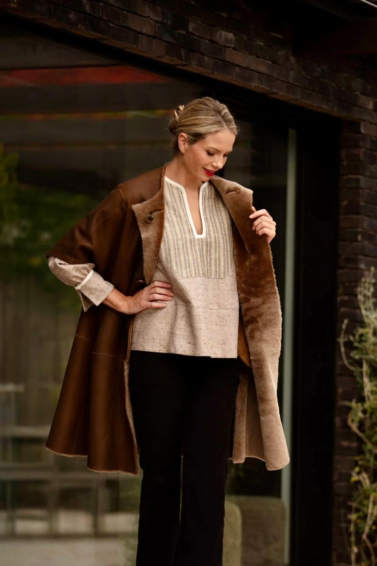 Louisa Shearling Coat