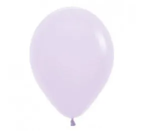 Matte Pastel Lilac 12cm Mini Balloons - Pack of 5