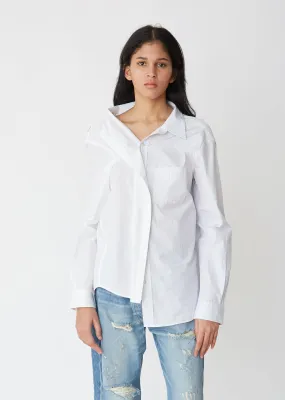 Off-Shoulder Combo Shirt