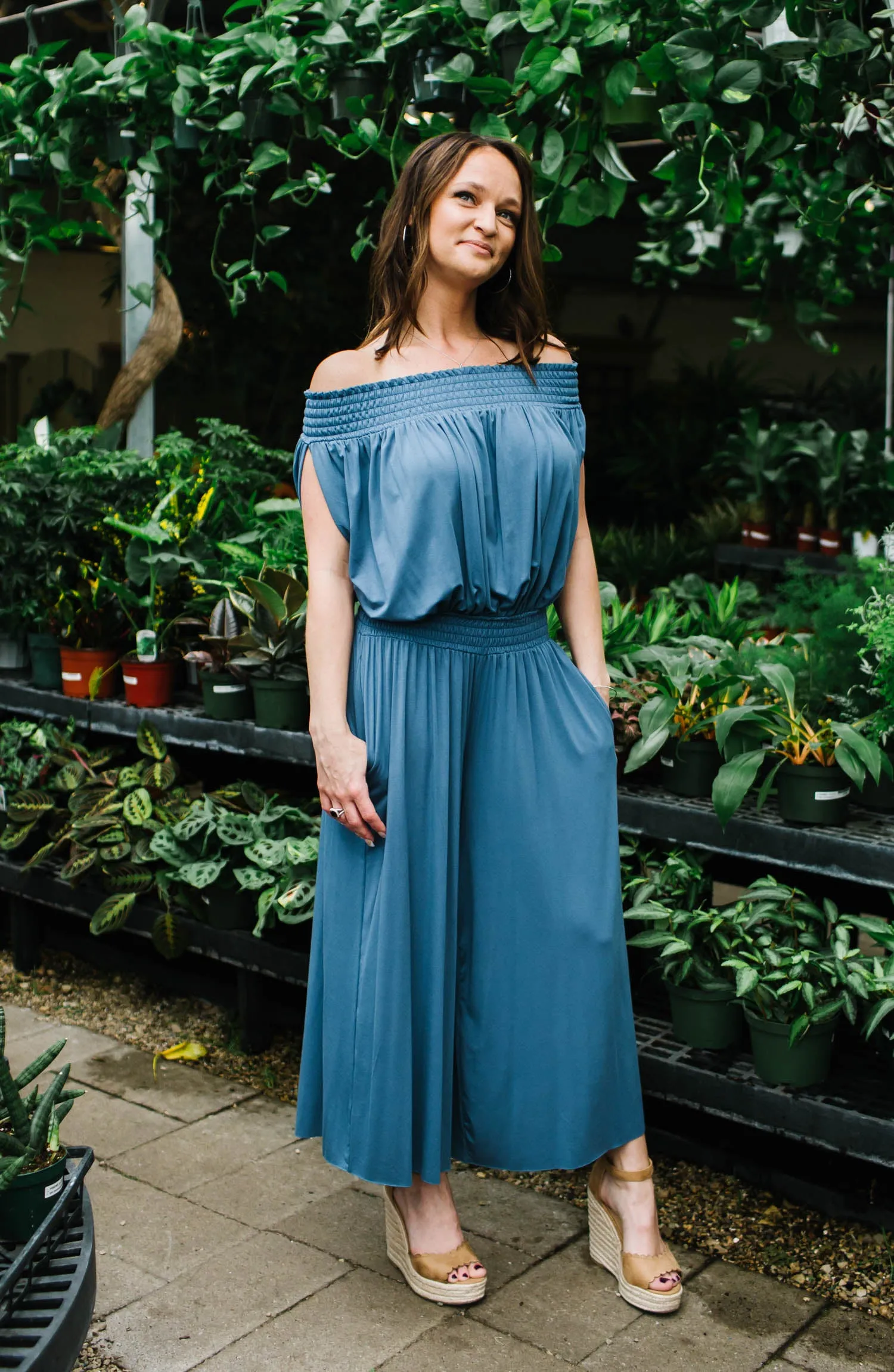 Off-Shoulder Jumpsuit