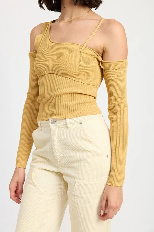 ONE SHOULDER LONG SLEEVE TOP