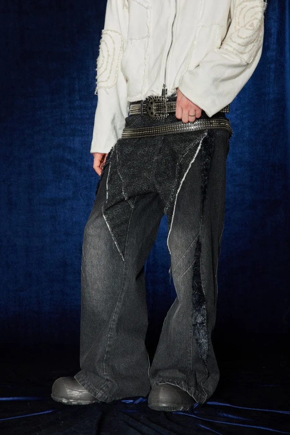 Patchwork Baggy Jeans