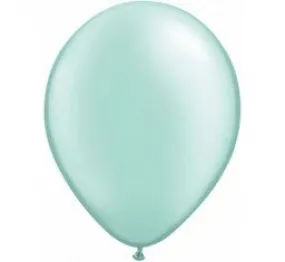 Pearl Mint 12cm Mini Balloons - Pack of 5