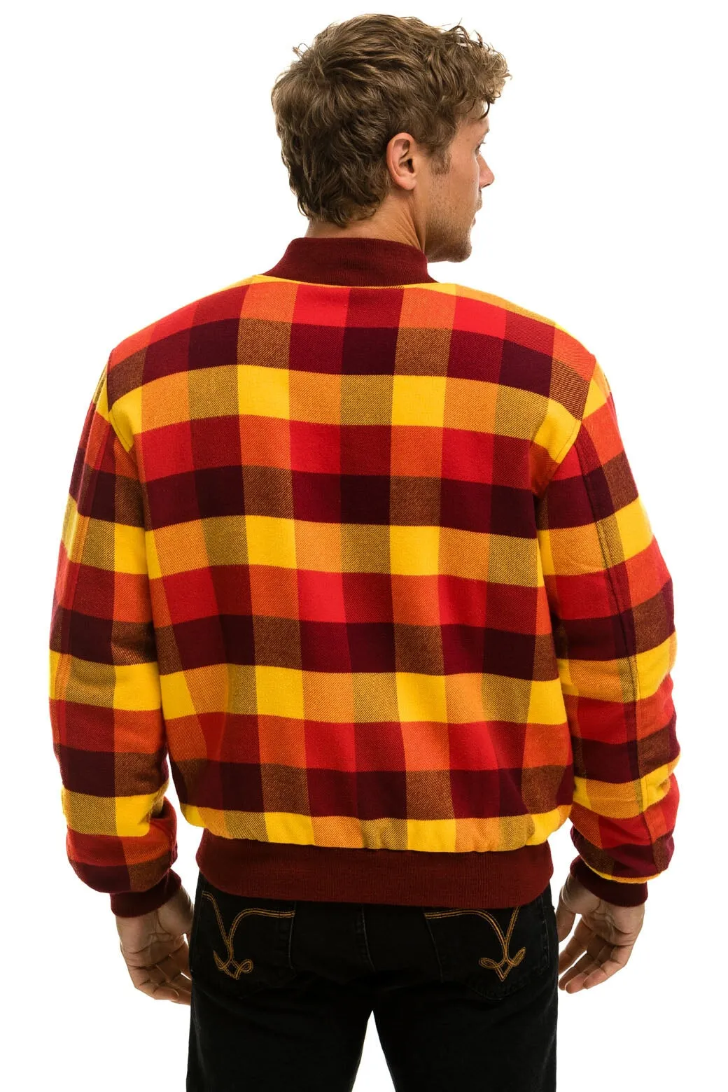 PLAID UNISEX VARSITY JACKET - SURFY PLAID