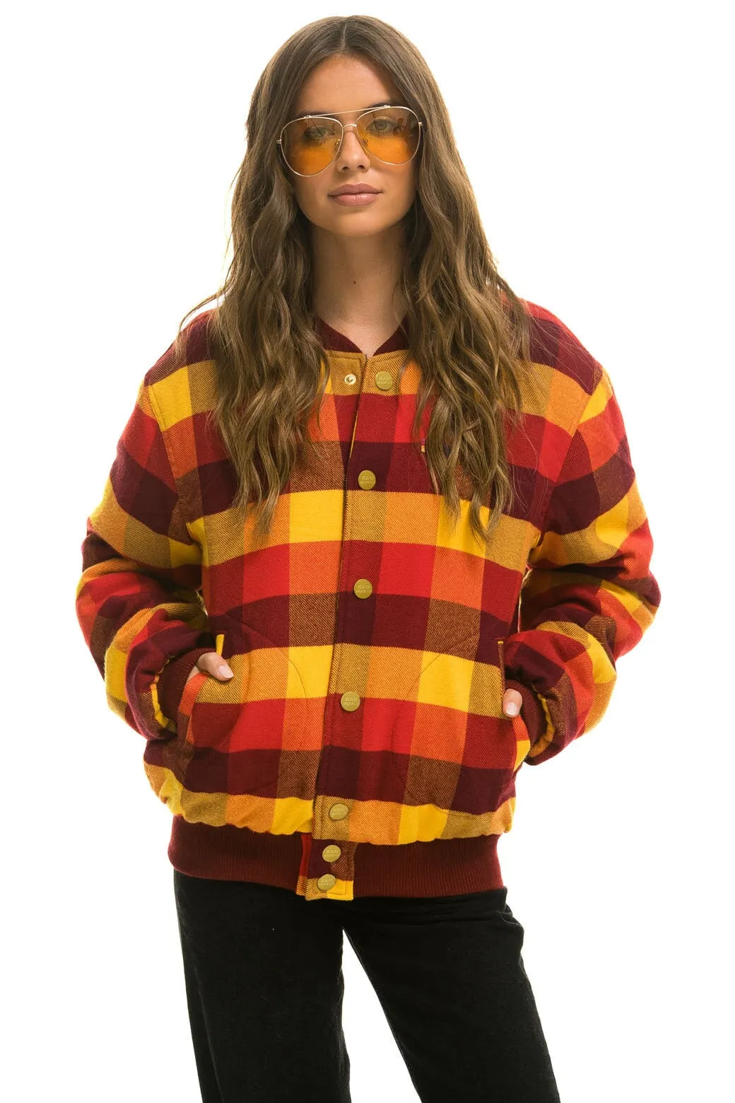 PLAID UNISEX VARSITY JACKET - SURFY PLAID