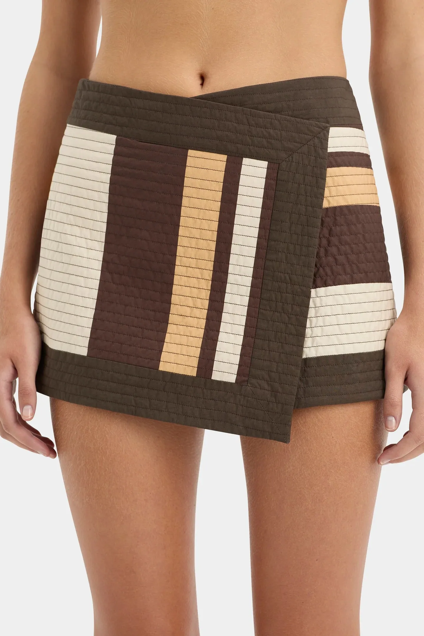 SAVANNA WRAP MINI SKIRT