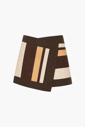 SAVANNA WRAP MINI SKIRT