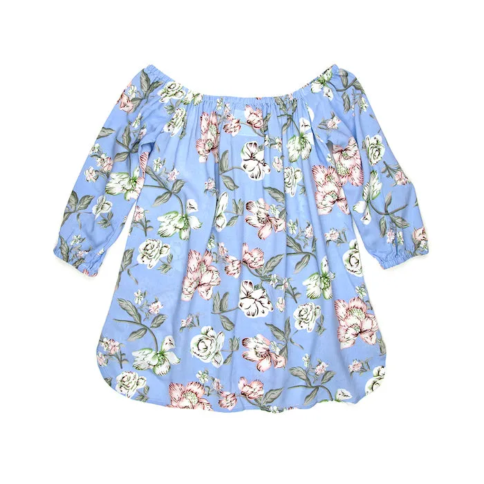 Sudo Delilah Off Shoulder Top - Powder Blue