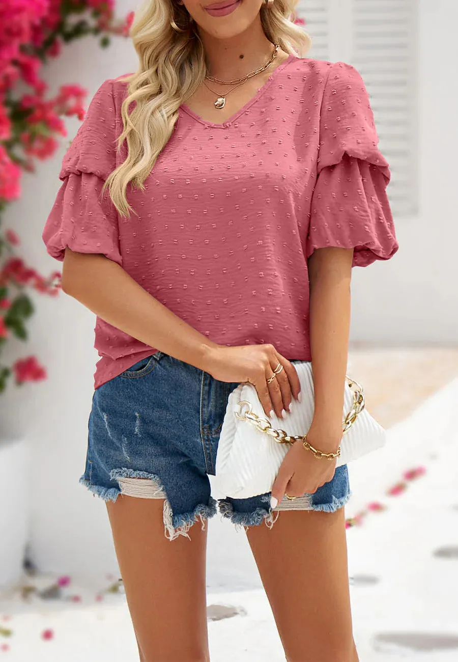 Tired Sleeve Blouse