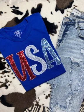 USA Patriotic 4th of July Short Sleeve