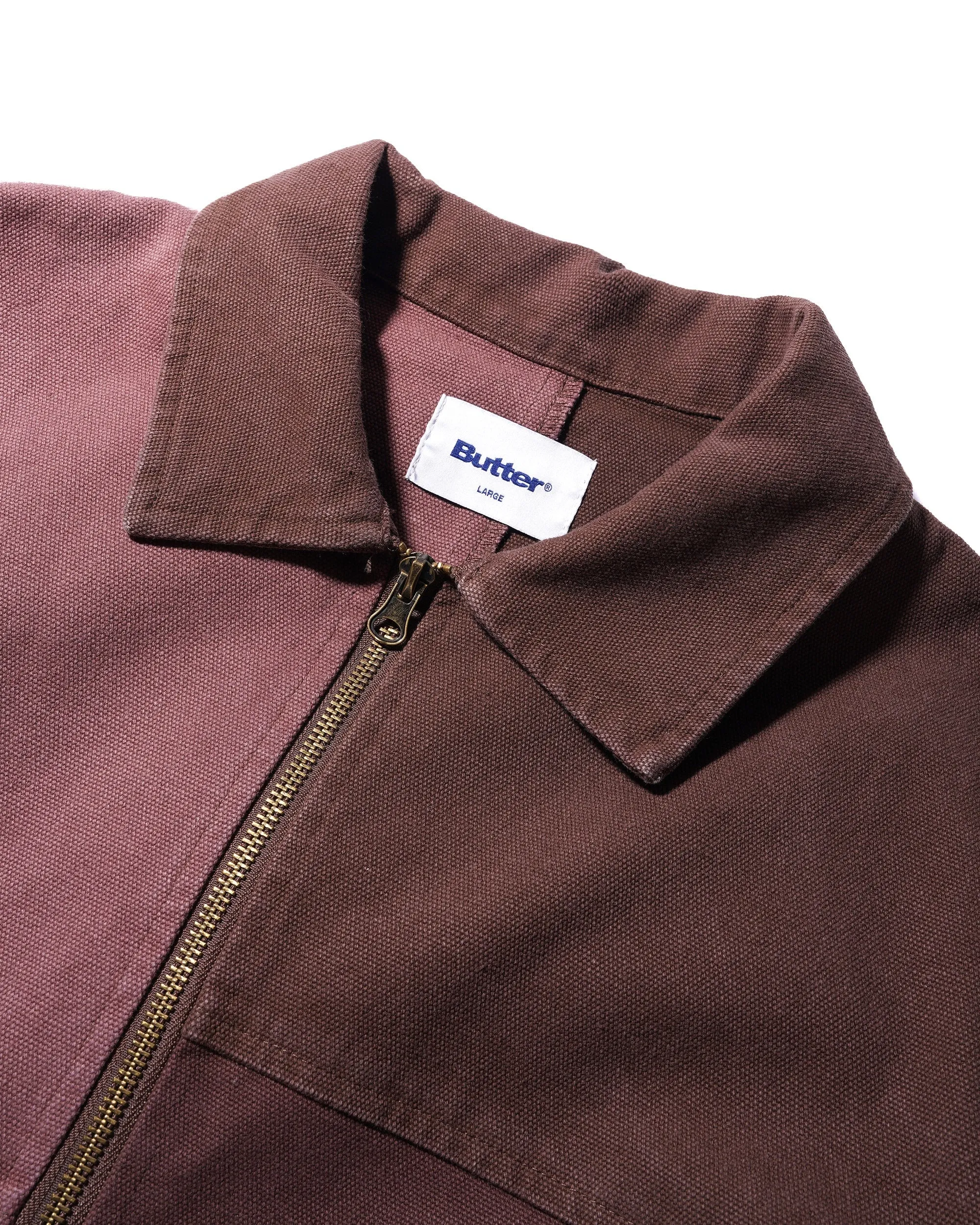 Washed Canvas Patchwork Jacket, Washed Burgundy