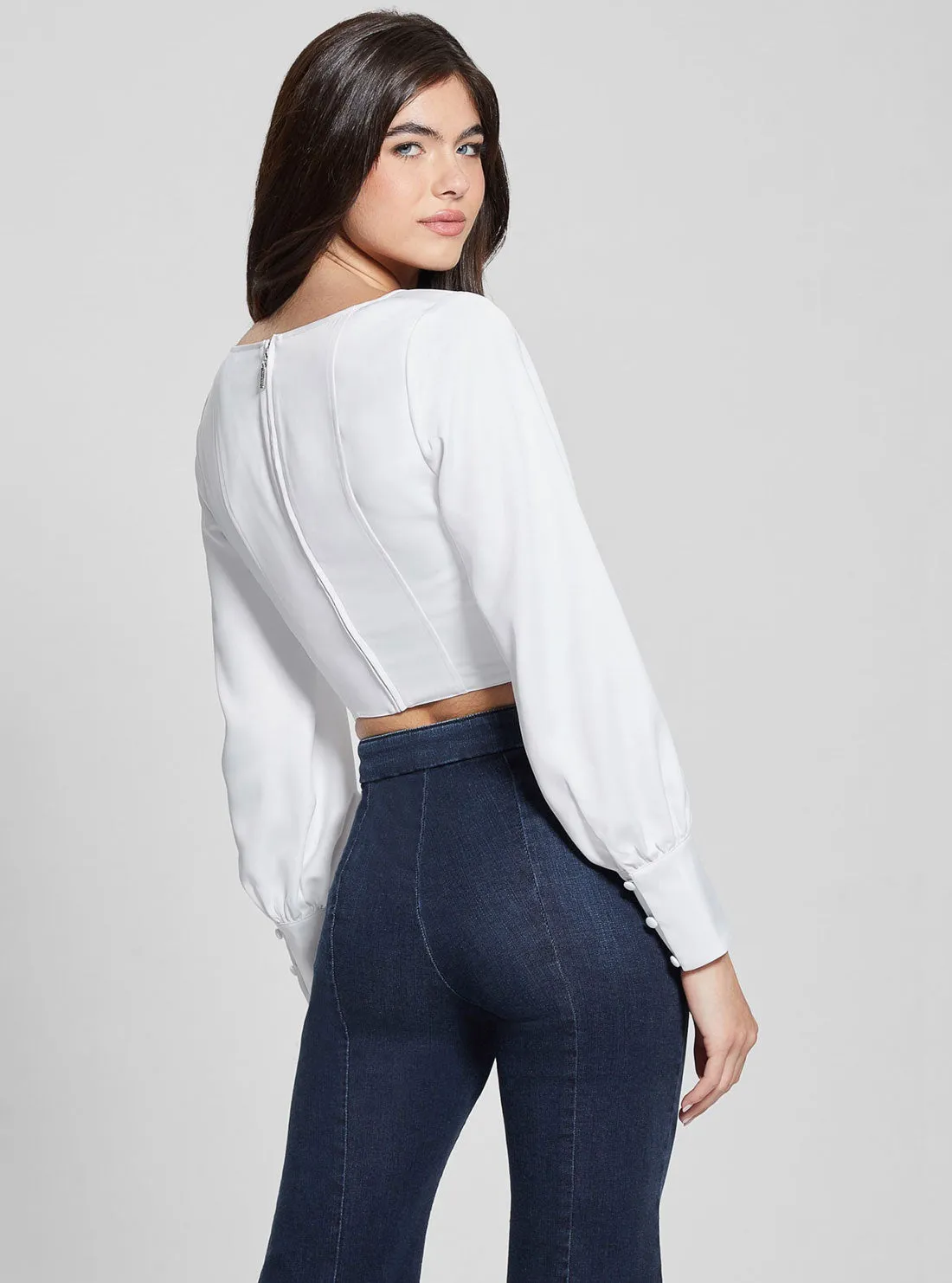 White Isabel Corset Top